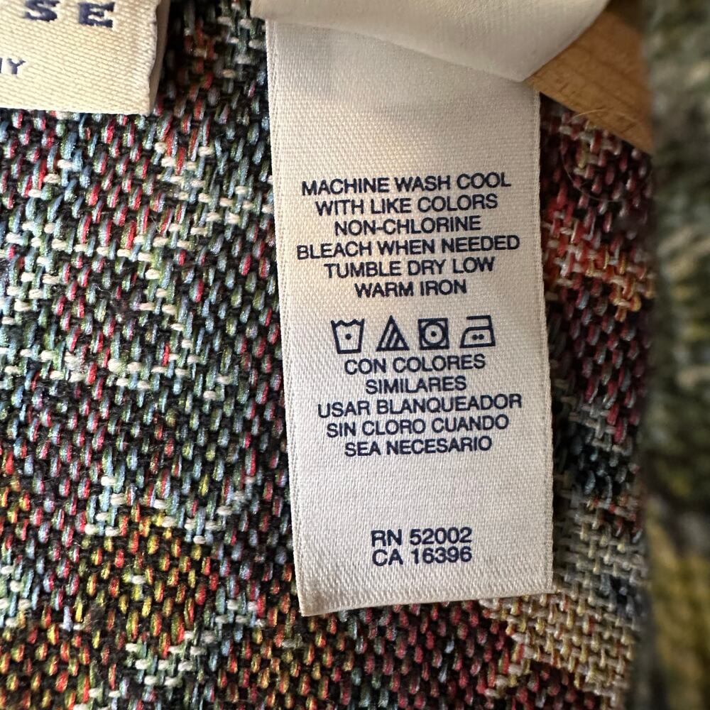 Crazy Horse by Liz Claiborne Vintage Unlined Floral Tapestry Blazer XL - Picture 7 of 9